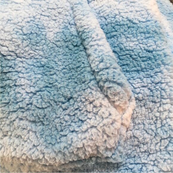 VICTORIA’S SECRET PINK SHERPA TEDDY RELAXED FIT HOODED FUNNEL PULLOVER SWEATER M - Picture 10 of 11